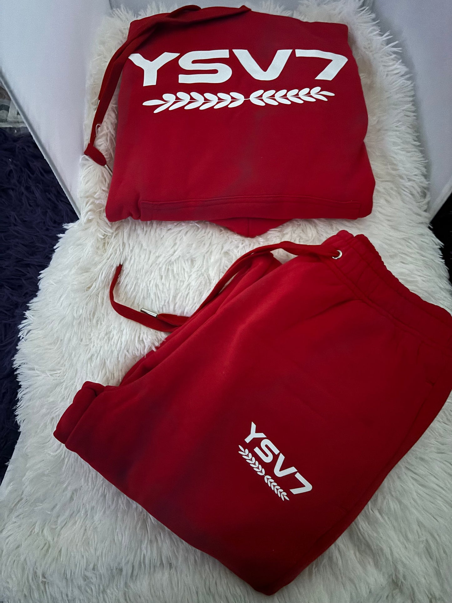 MENS RED WARM HOODED TRACKSUIT