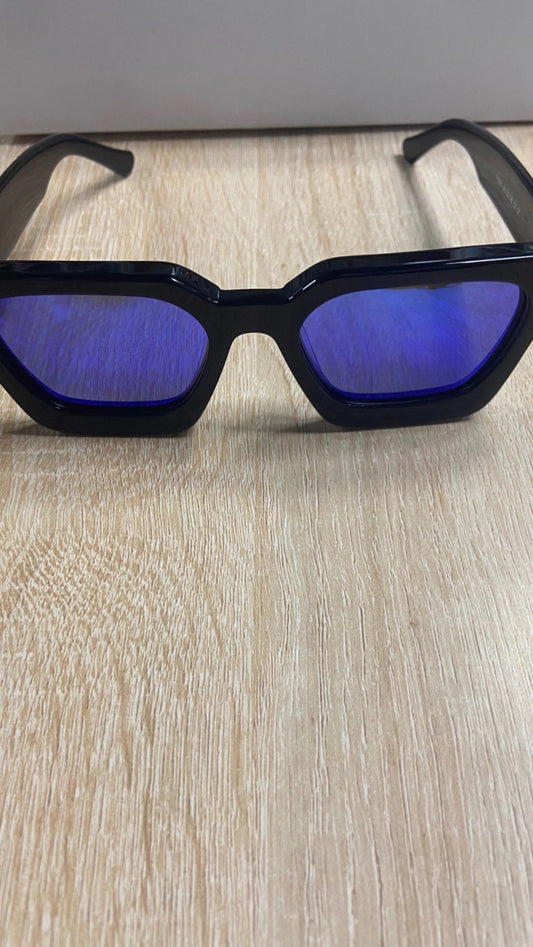 SUNGLASSES BLUE TINTED LENSES YSV7 LOGO
