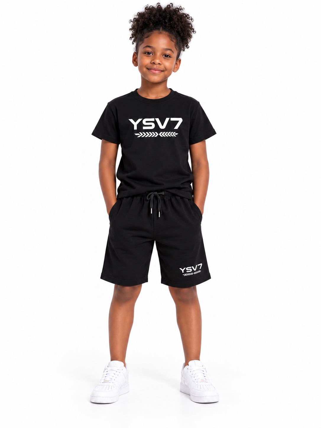 KIDS COLLECTION BLACK T SHIRT SET