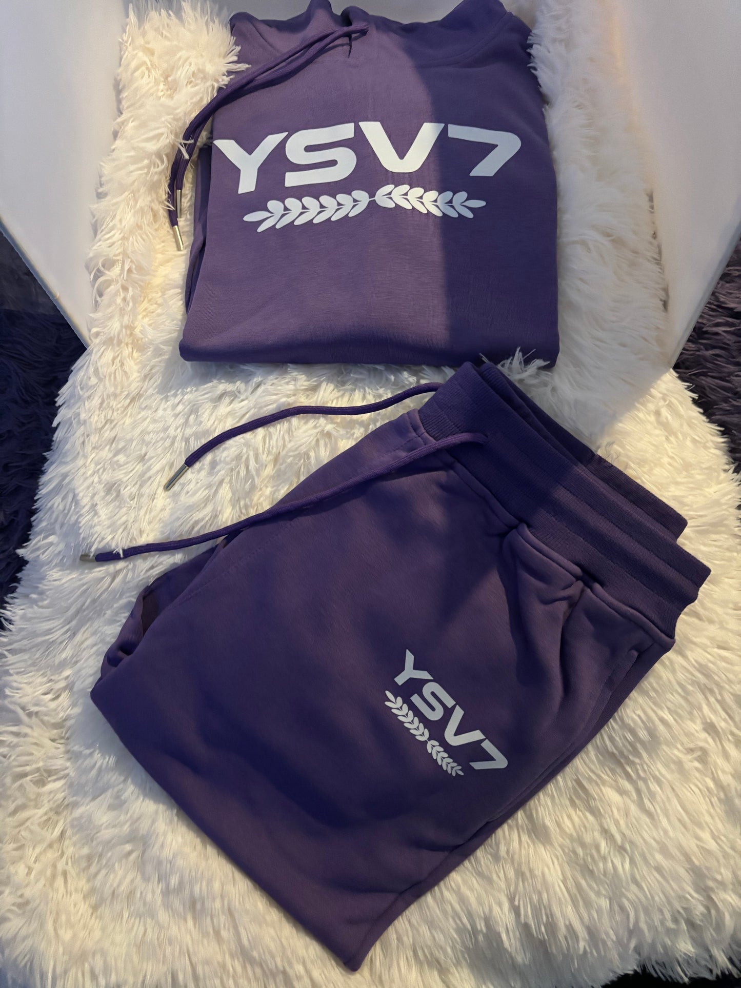 MENS LIGHT PURPLE WARM HOODED TRACKSUIT