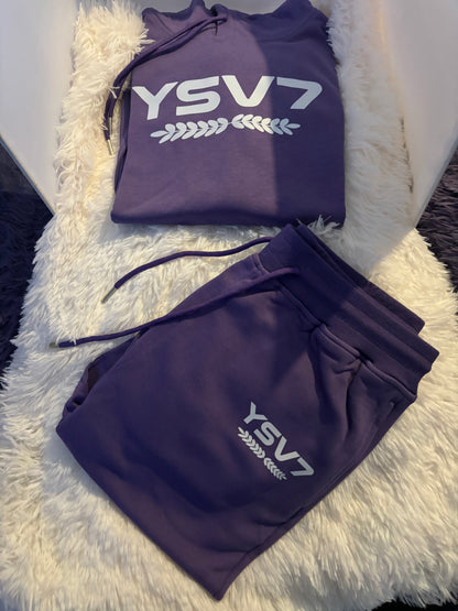 MENS LIGHT PURPLE WARM HOODED TRACKSUIT