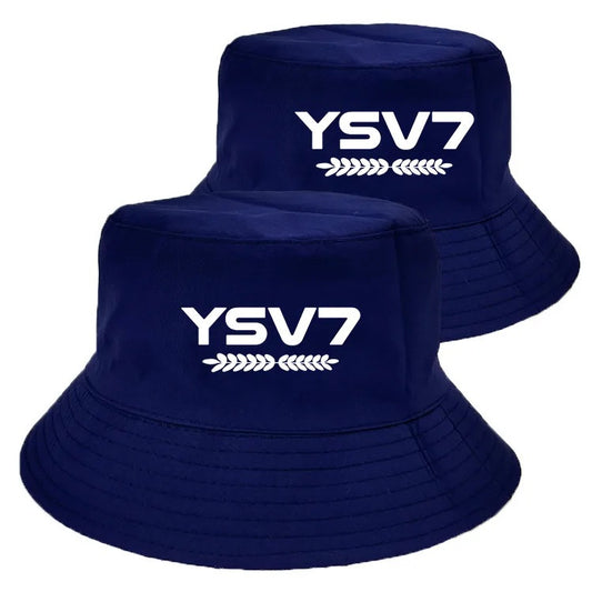 KIDS COLLECTION NAVY BUCKET HAT WHITE LOGO