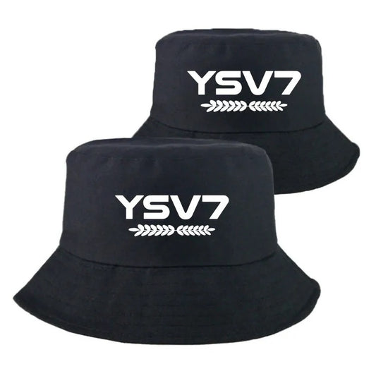 KIDS COLLECTION BLACK BUCKET HAT WHITE LOGO
