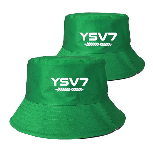 UNISEX DARK GREEN BUCKET HAT WHITE LOGO