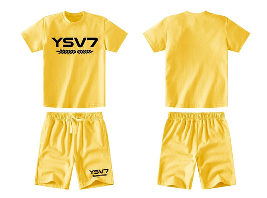 KIDS SHORT SET YELLOW