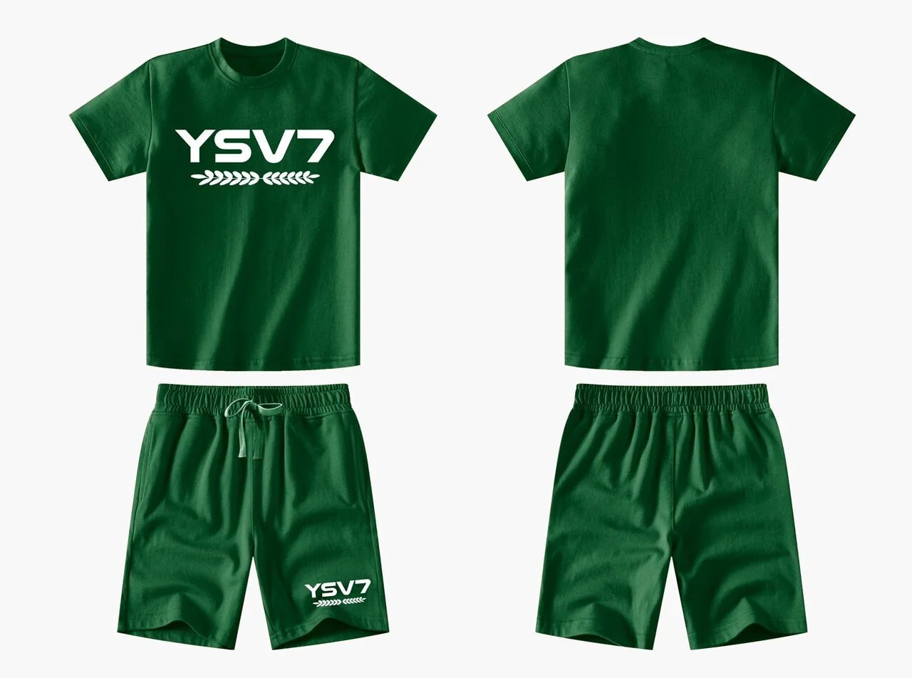 KIDS SHORT SET GREEN