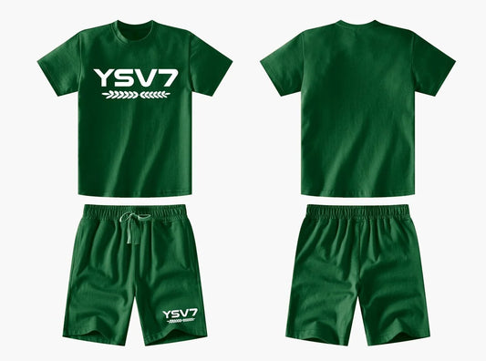 KIDS SHORT SET GREEN